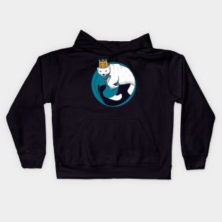 King of the whale-bears Kids Hoodie